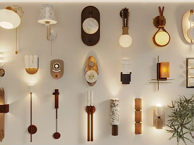 Modern Wall Lamps With Different Designs And Elegant Styles For Home Decor 3d model