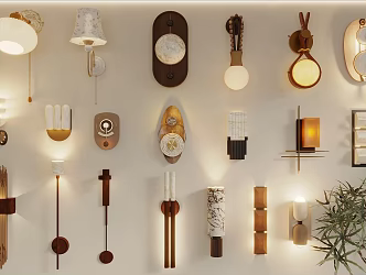 The ancient wind wall lamp bedside wall lamp long wall lamp metal wall lamp stair wall lamp wall lamp wall lamp moon wall lamp 3d model
