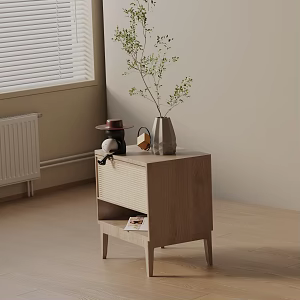 Modern Bedside Cabinet 3d model