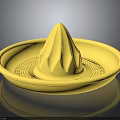 Yellow Lemon Squeezer As Daily Living Supply With Cone Shape And Drainage Holes