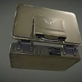 Rugged Military Laptop With Reinforced Olive Green Case Displaying Tactical Map