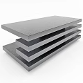 Modern Layered Design Outdoor Chair With Gray Weather Resistant Material For Garden Patio Use