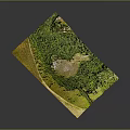 Garden Landscape Design With Lush Green Vegetation Open Space And Natural Layout