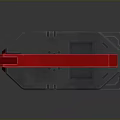 Red And Gray Industrial Device With Handle Warning Label And Blue Indicators