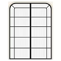 Middle style double door 3d model