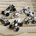 Modern Building Blocks Building Blocks Toy Car 3d model