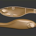 Golden Metal Daily Necessities Handles With Shiny Surface And Modern Design