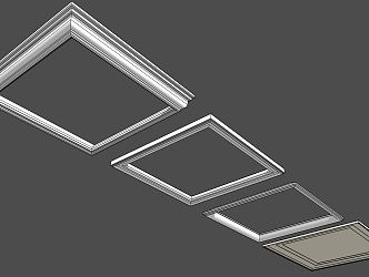 Jane Europe gypsum line gypsum line ceiling 3d model