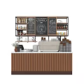 Commercial Coffee Shop Equipment With Valiance Machine Chalkboard Menu And Wooden Counter