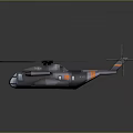 Modern Helicopter Aircraft With Aerodynamic Design Multiple Rotors And Orange Accent Stripes