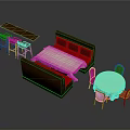 Modern Restaurant Interior With Red Booth Dining Table White Tablecloth Red Chairs And Bar Counter