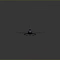 Gray Military Transport Aircraft 3D Rendering With Twin Engines And Tail Emblem