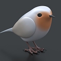 Mockingbird bird thrush sparrow cartoon bird cartoon bird 3d model