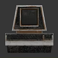 Vintage Retro Computer System With Classic CRT Monitor And Mechanical Keyboard
