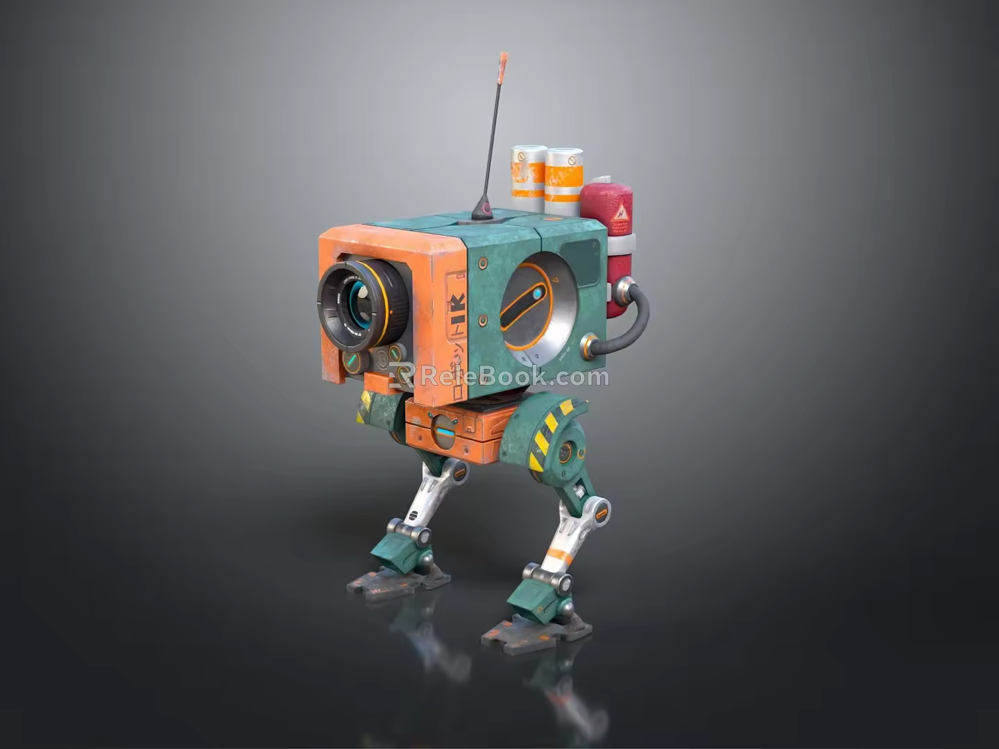 Robot Assistant Small Robot Butler 3d model