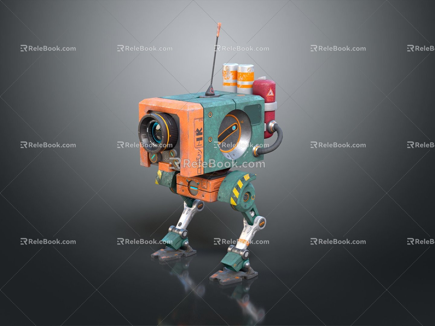 Robot Robot Assistant Small Robot Robot Butler 3d model