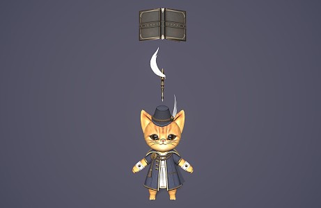 Cute Kitty Anime Kitty Games Kitty 3d model