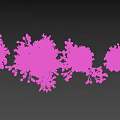 Different Types of Trees with Purple Blooms and Green Foliage in Various Sizes