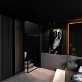Modern Hotel Bathroom Interior With Freestanding Bathtub Glass Shower And Marble Vanity