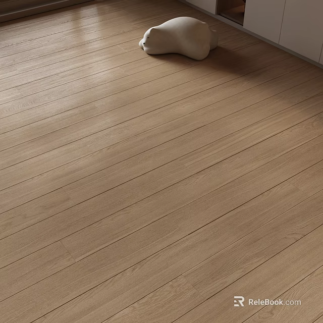Light Colored Wooden Flooring With Natural Wood Grain And Warm Indoor Look 3d model 