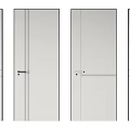 Modern Hinged Door Designs With Sleek Panel And Handle Details 3d model