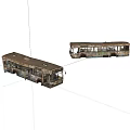Broken bus 3d model