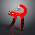 Red Hand Gripper Sports Equipment With Spring And Black Handles For Fitness Training
