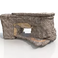 Natural Stone Decorative Structure with Irregular Layered Design and Hollow Space for Garden Landscape Decoration