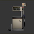 Gas station gas gun gas gun gas station equipment hardware 3d model