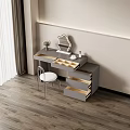 Quiet Dressing Table Simple Dressing Table Dressing Table E-commerce Products Makeup Table Bucket Cabinet 3d model