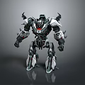 Modern Mech Warrior Mech Soldier Machine Battleguard Mechanical Battleguard 3d model