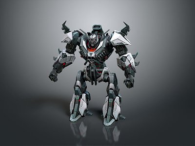 Modern Mech Warrior Mech Soldier Machine Battleguard Mechanical Battleguard 3d model