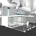 Modern Container Building Container Shop Container Cafe Cultural and Creative Container Public Building Small Building Post Building 3d model