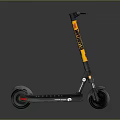 Modern Black And Yellow Electric Scooter With SWAGTRON Brand And Wheels