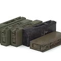 Vintage Military Style Storage Cases With Buckle Closure In Green Black Brown Colors