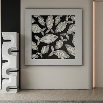 modern decorative painting 3d model