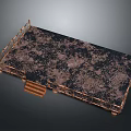 Rustic Distressed Platform With Metal Railing And Wooden Steps Design