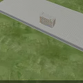 Multi Story Modern Industrial Factory Building With Red Brick Exterior White Accents And Large Windows