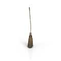 Daily Necessities Broom With Wooden Handle And Natural Fiber Bristles For Home Cleaning