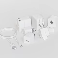 White Phone Digital Accessories Including Chargers Power Adapters And Charging Cable