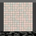 Square Tile Wall Tile Black and White Floor Tile Mosaic Tile Small Tile 3d model