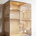 Creative Garden Ornaments Storage Display Wooden Shelf With Multi Layers And Fence Decor