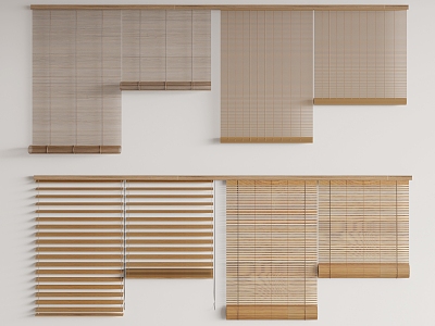 New Chinese-style venetian blinds Bamboo blinds Rolling blinds model