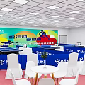2025 National Fitness Indoor Sports Venue With Table Tennis Tables Spectator Seats And Colorful Decorations