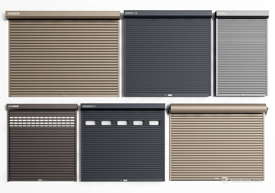Various Colored Window Blinds With Modern Designs And Styles For Home Decor 3d model 