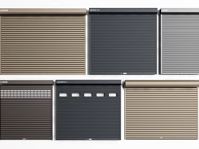 Various Colored Window Blinds With Modern Designs And Styles For Home Decor 3d model