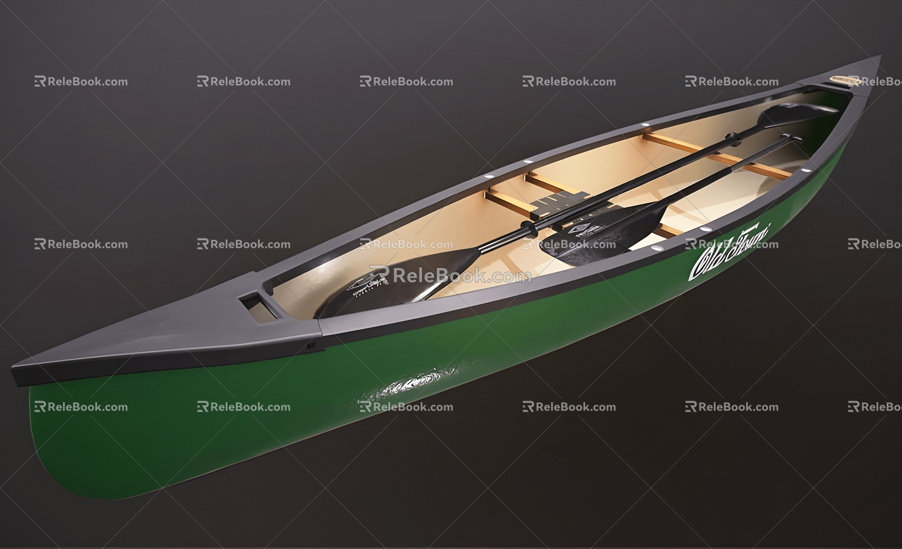 Modern Realistic Canoe 3d model