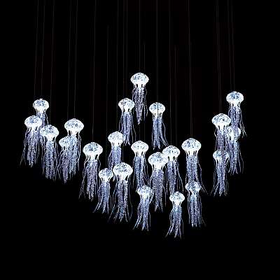 Modern chandelier 3d model Modern chandelier 3d model