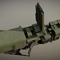 Military Green Functional Vehicle Equipped with Large Radar Antenna and Truck Chassis for Military Surveillance
