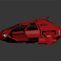 Red Low Poly Concept Car Featuring Stylish 3D Design And Aerodynamic Structure 3d model